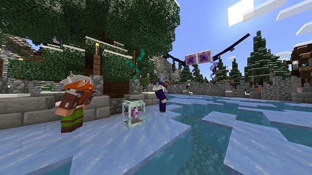 Screenshot of the Minecraft Bedrock Marketplace product Days at Frostville created by Volcano.