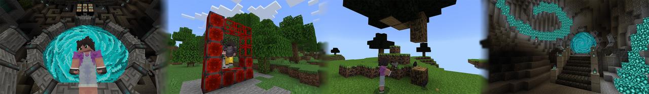 Panorama of the Minecraft Bedrock Marketplace product Dimensions Plus created by Volcano.
