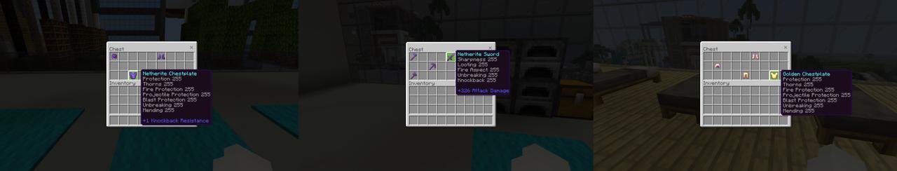 Panorama of the Minecraft Bedrock Marketplace product Hacker Mansion created by Volcano.