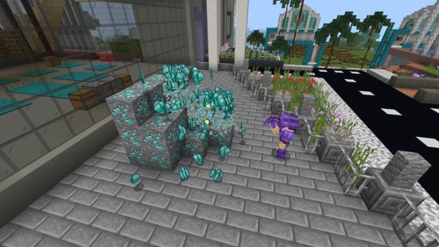 Screenshot of the Minecraft Bedrock Marketplace product Hacker Mansion created by Volcano.