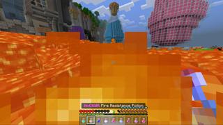 Screenshot of the Minecraft Bedrock Marketplace product Hacker Potions created by Volcano.