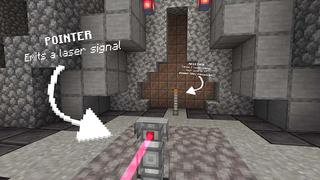 Screenshot of the Minecraft Bedrock Marketplace product LASERS created by Volcano.