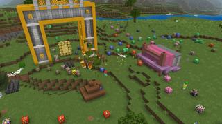 Screenshot of the Minecraft Bedrock Marketplace product Lucky Block Dimension created by Volcano.