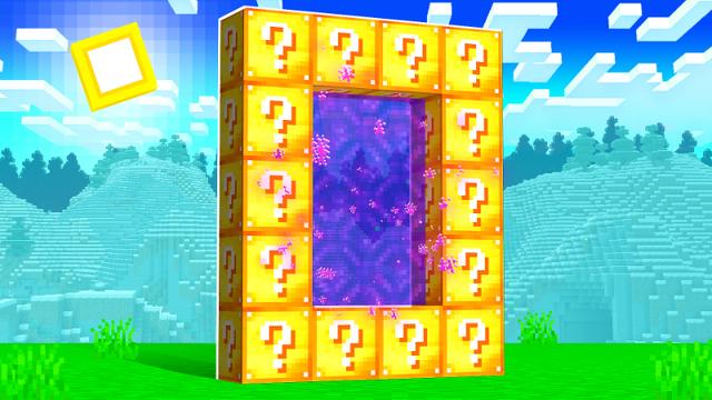 Thumbnail of the Minecraft Bedrock Marketplace product Lucky Block Dimension created by Volcano.