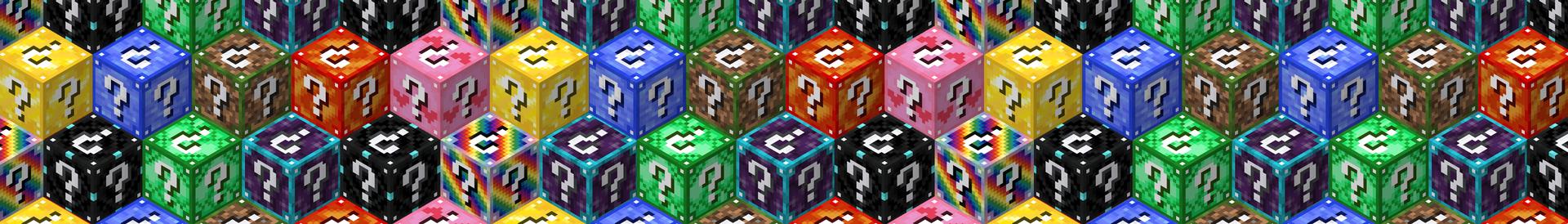Panorama of the Minecraft Bedrock Marketplace product Lucky Block Farming created by Volcano.