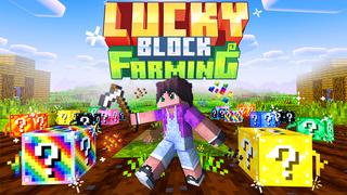 Thumbnail of the Minecraft Bedrock Marketplace product Lucky Block Farming created by Volcano.