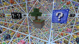 Screenshot of the Minecraft Bedrock Marketplace product Lucky Block INFINITY created by Volcano.