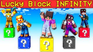 Thumbnail of the Minecraft Bedrock Marketplace product Lucky Block INFINITY created by Volcano.