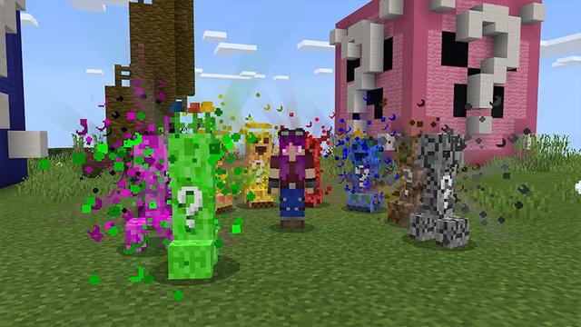 Screenshot of the Minecraft Bedrock Marketplace product Lucky Creepers! created by Volcano.