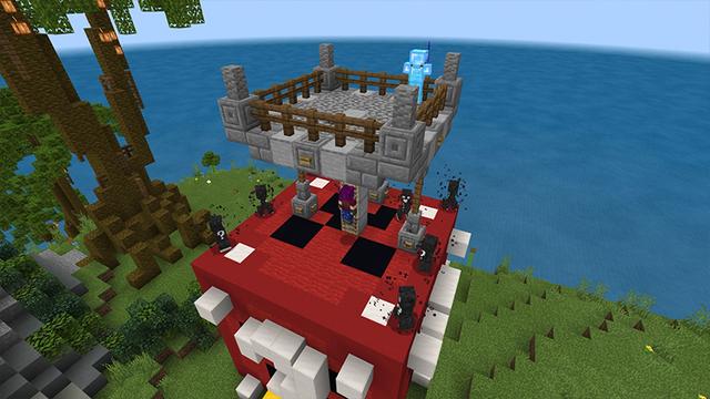 Screenshot of the Minecraft Bedrock Marketplace product Lucky Creepers! created by Volcano.