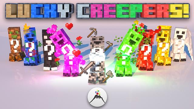 Thumbnail of the Minecraft Bedrock Marketplace product Lucky Creepers! created by Volcano.