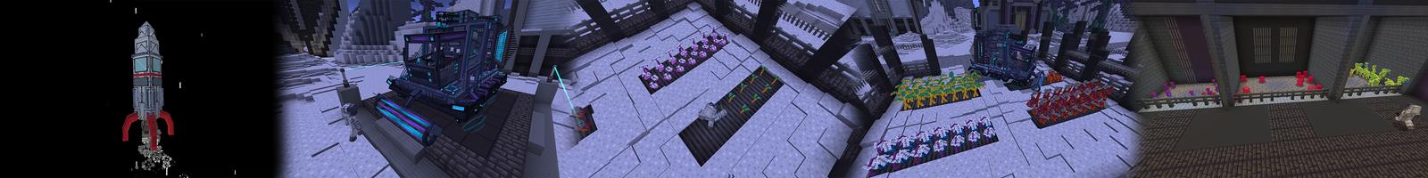 Panorama of the Minecraft Bedrock Marketplace product Moon Farming created by Volcano.