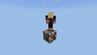Screenshot of the Minecraft Bedrock Marketplace product One Block Lucky Block created by Volcano.