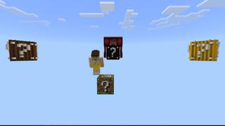 Screenshot of the Minecraft Bedrock Marketplace product One Block Lucky Block created by Volcano.