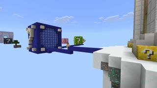 Screenshot of the Minecraft Bedrock Marketplace product One Block Lucky Block created by Volcano.