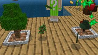 Screenshot of the Minecraft Bedrock Marketplace product Raft Machines created by Volcano.