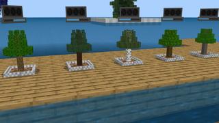 Screenshot of the Minecraft Bedrock Marketplace product Raft Machines created by Volcano.