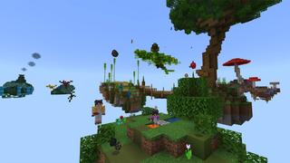 Screenshot of the Minecraft Bedrock Marketplace product Skydrops created by Volcano.