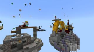 Screenshot of the Minecraft Bedrock Marketplace product Skydrops created by Volcano.