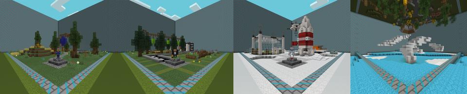 Panorama of the Minecraft Bedrock Marketplace product UHC Walls created by Volcano.