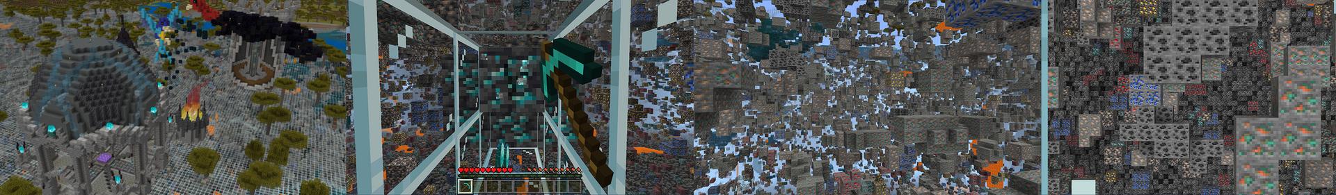 Panorama of the Minecraft Bedrock Marketplace product XRay created by Volcano.