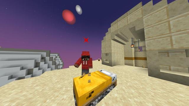 Screenshot of the Minecraft Bedrock Marketplace product Bed Wars: Outer Space created by VoxelBlocks.