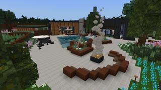 Screenshot of the Minecraft Bedrock Marketplace product Billionaire Super Mansion created by VoxelBlocks.