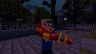 Screenshot of the Minecraft Bedrock Marketplace product Blasters created by VoxelBlocks.