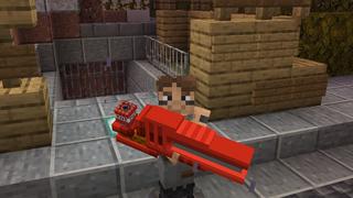Screenshot of the Minecraft Bedrock Marketplace product Blasters created by VoxelBlocks.
