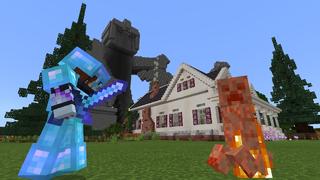 Screenshot of the Minecraft Bedrock Marketplace product Creeper Mountain created by VoxelBlocks.