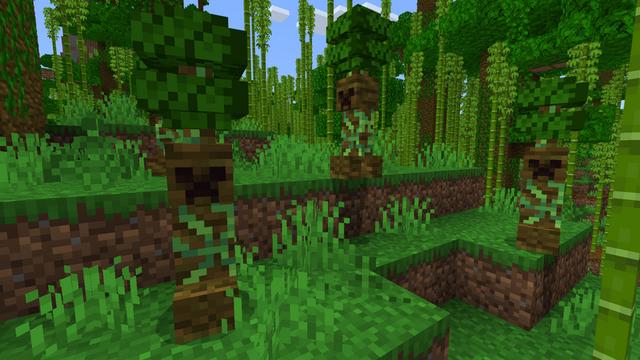 Screenshot of the Minecraft Bedrock Marketplace product Creepers Expansion created by VoxelBlocks.
