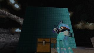 Screenshot of the Minecraft Bedrock Marketplace product Diamond Creeper Cave created by VoxelBlocks.