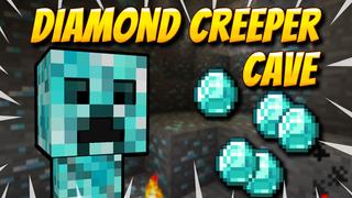 Thumbnail of the Minecraft Bedrock Marketplace product Diamond Creeper Cave created by VoxelBlocks.