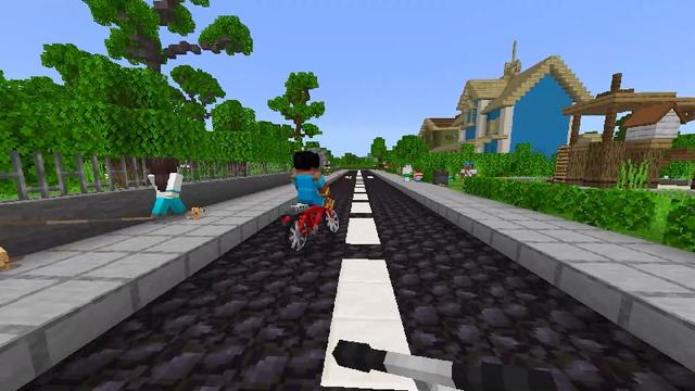 Screenshot of the Minecraft Bedrock Marketplace product Dog Town created by VoxelBlocks.