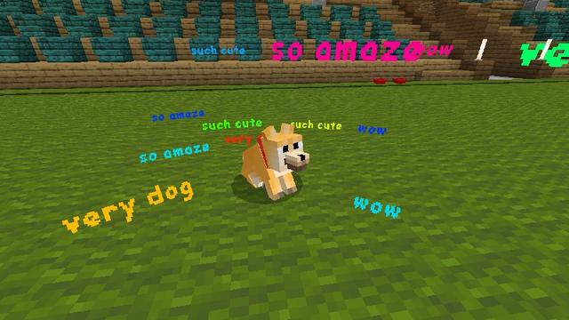 Screenshot of the Minecraft Bedrock Marketplace product Dog Town created by VoxelBlocks.