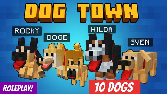 Thumbnail of the Minecraft Bedrock Marketplace product Dog Town created by VoxelBlocks.