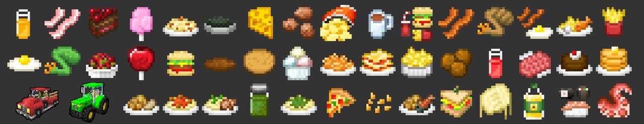 Panorama of the Minecraft Bedrock Marketplace product Food Expansion created by VoxelBlocks.
