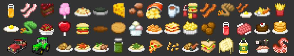 Panorama of the Minecraft Bedrock Marketplace product Food Expansion created by VoxelBlocks.