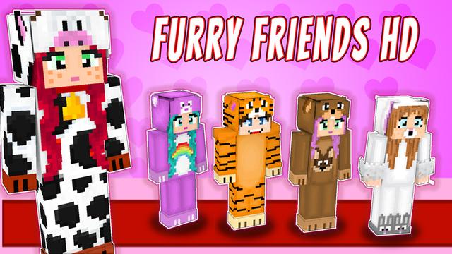 Thumbnail of the Minecraft Bedrock Marketplace product Furry Friends HD created by VoxelBlocks.