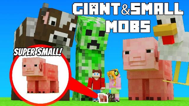 Thumbnail of the Minecraft Bedrock Marketplace product Giant & Small Mobs created by VoxelBlocks.