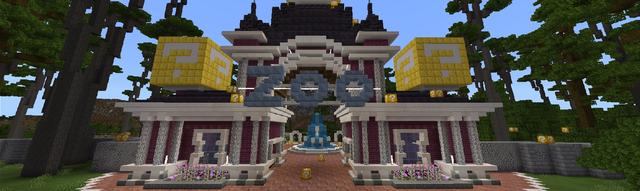 Panorama of the Minecraft Bedrock Marketplace product Lucky Blocks Animals created by VoxelBlocks.