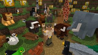 Screenshot of the Minecraft Bedrock Marketplace product Lucky Blocks Animals created by VoxelBlocks.