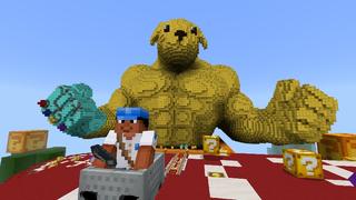 Screenshot of the Minecraft Bedrock Marketplace product Lucky Blocks Dogs created by VoxelBlocks.