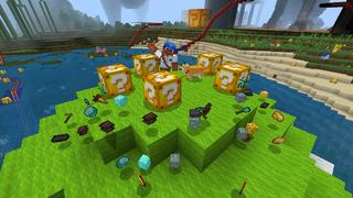 Screenshot of the Minecraft Bedrock Marketplace product Lucky Blocks Dogs created by VoxelBlocks.