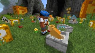 Screenshot of the Minecraft Bedrock Marketplace product Lucky Blocks Dogs created by VoxelBlocks.