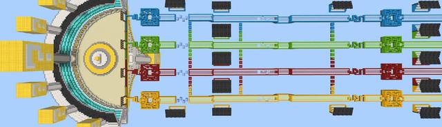 Panorama of the Minecraft Bedrock Marketplace product Lucky Blocks Race created by VoxelBlocks.