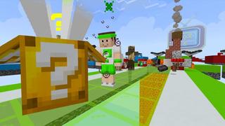 Screenshot of the Minecraft Bedrock Marketplace product Lucky Blocks Race created by VoxelBlocks.