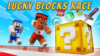 Thumbnail of the Minecraft Bedrock Marketplace product Lucky Blocks Race created by VoxelBlocks.