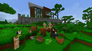 Screenshot of the Minecraft Bedrock Marketplace product Modern House 4 created by VoxelBlocks.