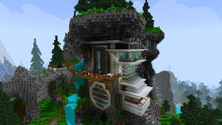 Screenshot of the Minecraft Bedrock Marketplace product Modern House: Mountain! created by VoxelBlocks.